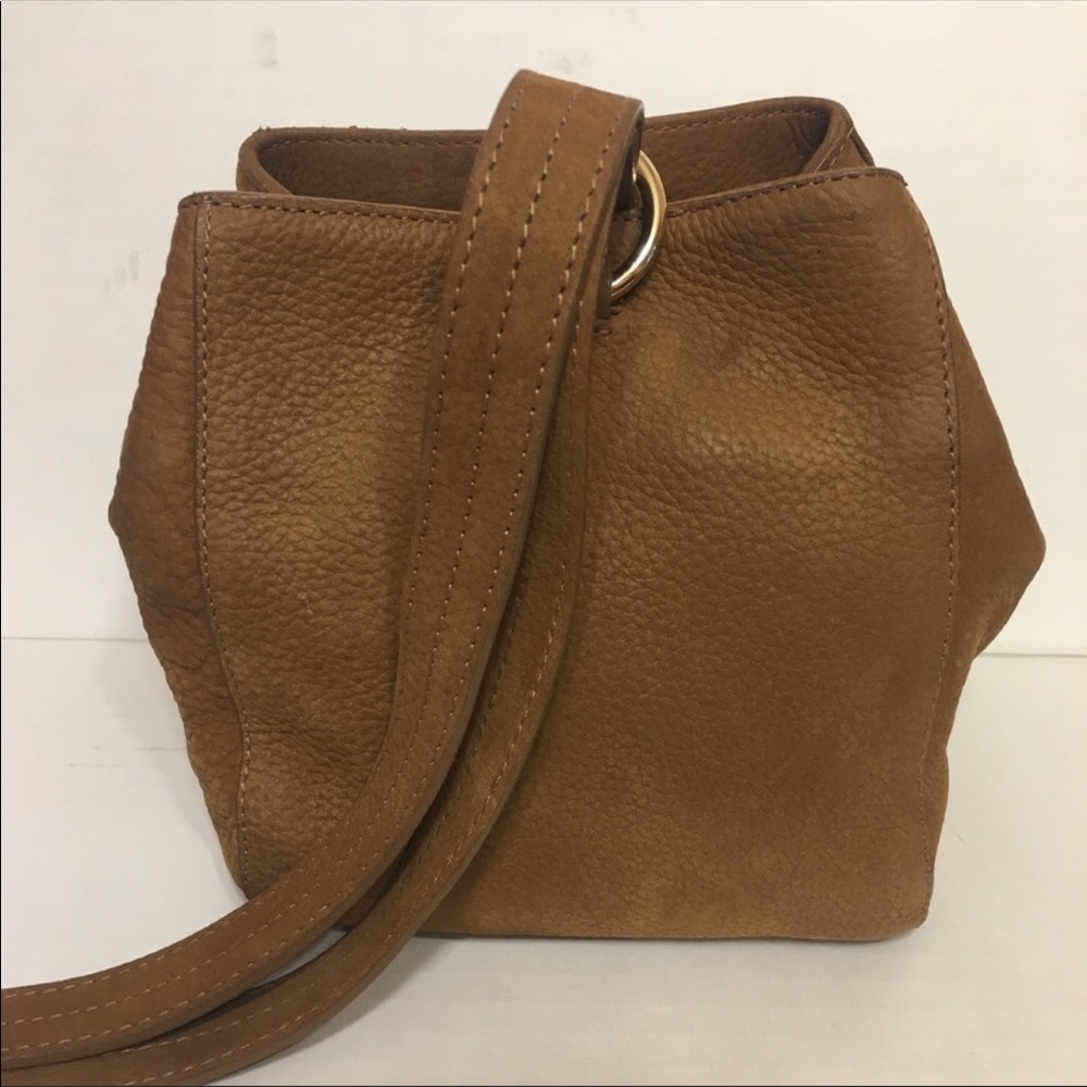 Zara Small Leather Bucket Bag